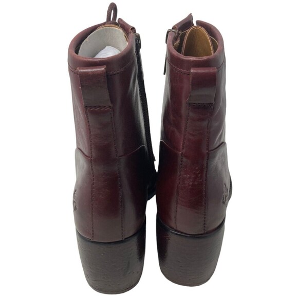 NEW Patricia Nash Sicily Merlot Women's Size 8.5 Boots Block Heel Leather - Picture 3 of 11